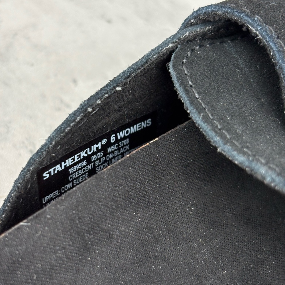 Staheekum Crescent Women's Suede Slip-On Clogs Water Repellent Sandal Worn Once - Picture 5 of 6
